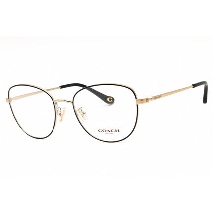 Coach Women's Eyeglasses - Black/Light Gold Metal Cat Eye Shape Frame | 0HC5137 9346 ,