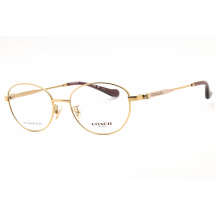 Coach Women's Eyeglasses - Light Gold Titanium Oval Full Rim Frame | 0HC5153TD 9005 ,