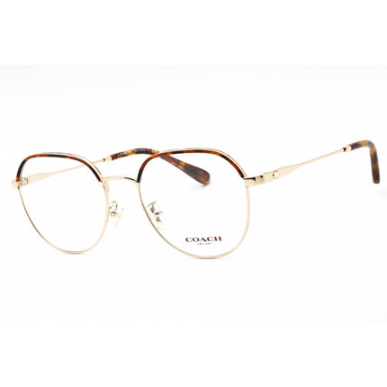 Coach Women's Eyeglasses - Light Gold/Dark Tortoise Metal Round Frame | 0HC5164D 9005 ,