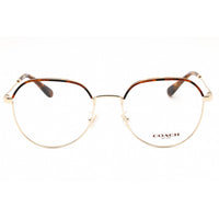 Coach Women's Eyeglasses - Light Gold/Dark Tortoise Metal Round Frame | 0HC5164D 9005 ,
