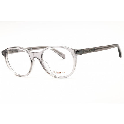 Coach Men's Eyeglasses - Transparent Grey Plastic Round Full Rim Frame | 0HC6167U 5176 ,