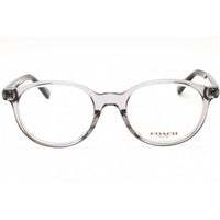 Coach Men's Eyeglasses - Transparent Grey Plastic Round Full Rim Frame | 0HC6167U 5176 ,