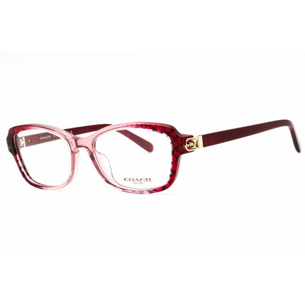 Coach Women's Eyeglasses - Transparent Gradient Red Cat Eye Full Rim | 0HC6193U 5709 ,