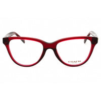 Coach Women's Eyeglasses - Transparent Red Plastic Cat Eye Full Rim | 0HC6202U 5713 ,