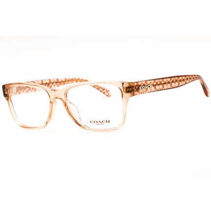 Coach Women's Eyeglasses - Transparent Brown Plastic Cat Eye Frame | 0HC6208U 5561 ,