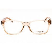 Coach Women's Eyeglasses - Transparent Brown Plastic Cat Eye Frame | 0HC6208U 5561 ,