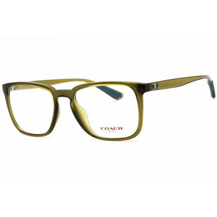 Coach Men's Eyeglasses - Transparent Green Plastic Square Full Rim | 0HC6212U 5760 ,
