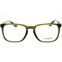Coach Men's Eyeglasses - Transparent Green Plastic Square Full Rim | 0HC6212U 5760 ,
