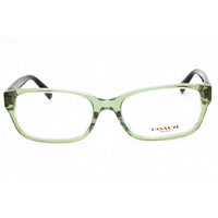 Coach Women's Eyeglasses - Transparent Green Plastic Rectangular Frame | 0HC6221U 5786 ,
