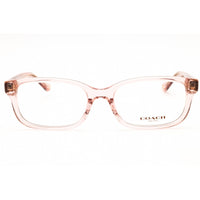 Coach Women's Eyeglasses - Transparent Dusty Rose Rectangular Frame | 0HC6233U 5668 ,