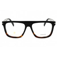 David Beckham Men's Eyeglasses - Black Horn Plastic Square Frame | DB 7096 037N 00 ,