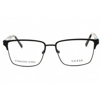 Guess Men's Eyeglasses - Matte Black Metal Square Shape Full Rim Frame | GU50070 002 ,