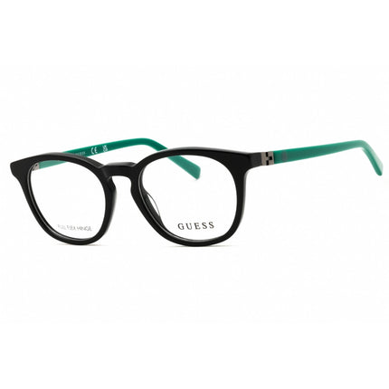 Guess Unisex Eyeglasses - Black Blue Acetate Round Shape Full Rim Frame | GU9231 005 ,