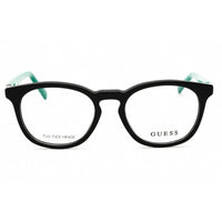 Guess Unisex Eyeglasses - Black Blue Acetate Round Shape Full Rim Frame | GU9231 005 ,