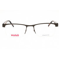 Hugo Men's Eyeglasses - Matte Ruthenium Metal Rectangular Frame | HG 1199 0R81 00 ,