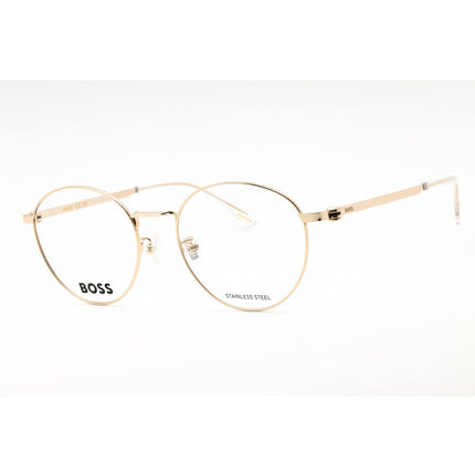 Hugo Boss Men's Eyeglasses - Gold Metal Round Full Rim Frame | BOSS 1539/F 0J5G 00 ,