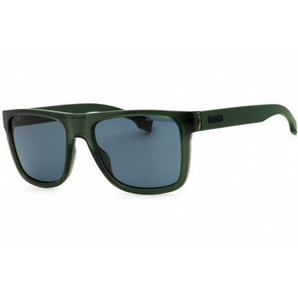 Hugo Boss Men's Sunglasses - Green Plastic Square Full Rim Frame | BOSS 1647/S 01ED Z8 ,