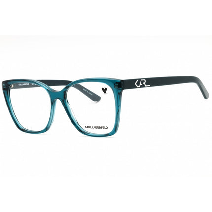 Karl Lagerfeld Women's Eyeglasses - Petrol Acetate Cat Eye Full Rim Frame | KL6050 425 ,