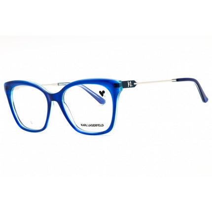 Karl Lagerfeld Women's Eyeglasses - Dark Blue/Azure Acetate Cat Eye Frame | KL6108 407 ,