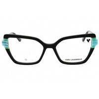 Karl Lagerfeld Women's Eyeglasses - Black/Azure Acetate Cat Eye Frame | KL6131 014 ,