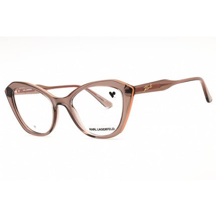 Karl Lagerfeld Women's Eyeglasses - Brown Injected Propionate Cat Eye | KL6137 200 ,