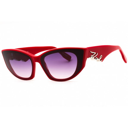 Karl Lagerfeld Women's Sunglasses - Red Acetate Cat Eye Full Rim Frame | KL6162S 600 ,
