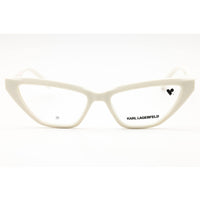 Karl Lagerfeld Women's Eyeglasses - White Injected Propionate Cat Eye | KL6175 105 ,