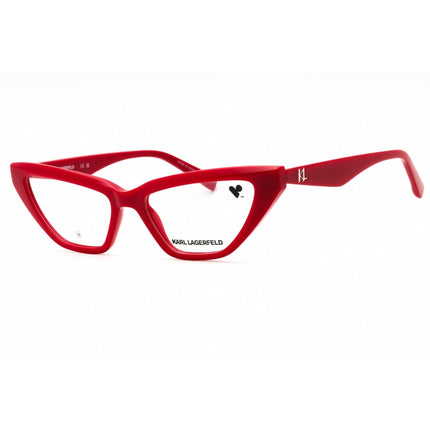 Karl Lagerfeld Women's Eyeglasses - Red Injected Propionate Cat Eye Frame | KL6175 600 ,