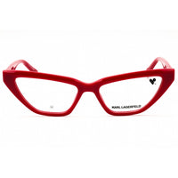 Karl Lagerfeld Women's Eyeglasses - Red Injected Propionate Cat Eye Frame | KL6175 600 ,