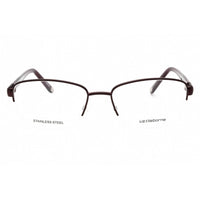 Liz Claiborne Women's Eyeglasses - Plum Metal Cat Eye Half Rim Frame | L 662 00T7 00 ,