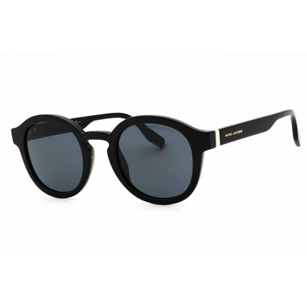 Marc Jacobs Women's Sunglasses - Black Acetate Round Full Rim | MARC 640/S 0807 IR ,
