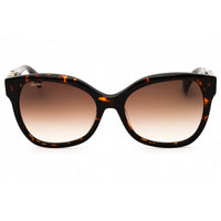 Max Mara Women's Sunglasses - Dark Havana Acetate Cat Eye Full Rim Frame | MM0014 52F ,