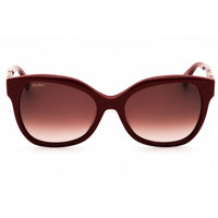 Max Mara Women's Sunglasses - Shiny Red Acetate Cat Eye Full Rim Frame | MM0014 66F ,
