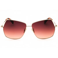Max Mara Women's Sunglasses - Shiny Deep Gold Metal Oversized Frame | MM0035-H 30F ,