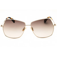 Max Mara Women's Sunglasses - Gold Metal Oversized Shape Full Rim Frame | MM0035-H 32F ,
