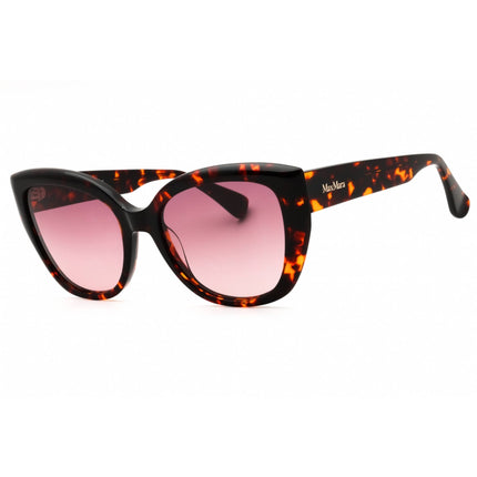 Max Mara Women's Sunglasses - Red Havana Acetate Cat Eye Full Rim Frame | MM0040 54T ,