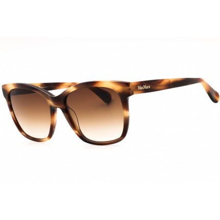 Max Mara Women's Sunglasses - Shiny Dark Brown Acetate Cat Eye Frame | MM0042 48F ,