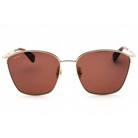 Max Mara Women's Sunglasses - Dark Havana Metal Oversized Full Rim Frame | MM0043 52E ,