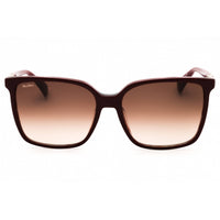Max Mara Women's Sunglasses - Shiny Bordeaux Acetate Square Shape Frame | MM0046 69T ,