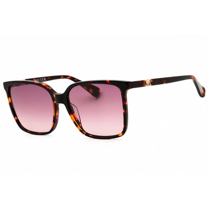 Max Mara Women's Sunglasses - Red Havana Acetate Square Full Rim Frame | MM0046 54T ,