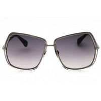 Max Mara Women's Sunglasses - Shiny Dark Ruthenium Metal Oversized Frame | MM0054 12B ,