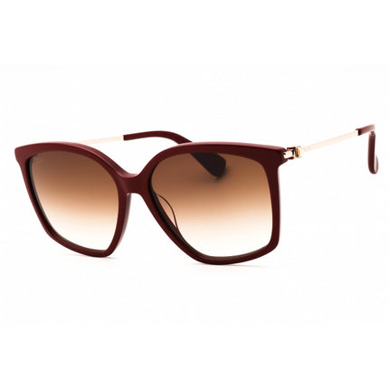 Max Mara Women's Sunglasses - Shiny Red Acetate Oversized Full Rim Frame | MM0055 66F ,