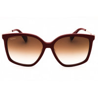 Max Mara Women's Sunglasses - Shiny Red Acetate Oversized Full Rim Frame | MM0055 66F ,