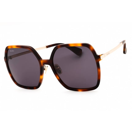 Max Mara Women's Sunglasses - Dark Havana Acetate Oversized Full Rim | MM0059-D 52A ,