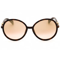 Max Mara Women's Sunglasses - Dark Havana Injected Propionate Round Frame | MM0065 52G ,