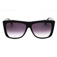 Max Mara Women's Sunglasses - Shiny Black Acetate Cat Eye Full Rim Frame | MM0066 01B ,