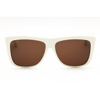 Max Mara Women's Sunglasses - White Acetate Geometric Full Rim Frame | MM0066 21E ,