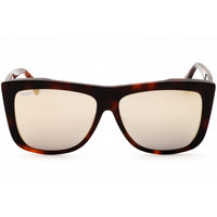 Max Mara Women's Sunglasses - Dark Havana Acetate Geometric Shape Frame | MM0066 52L ,