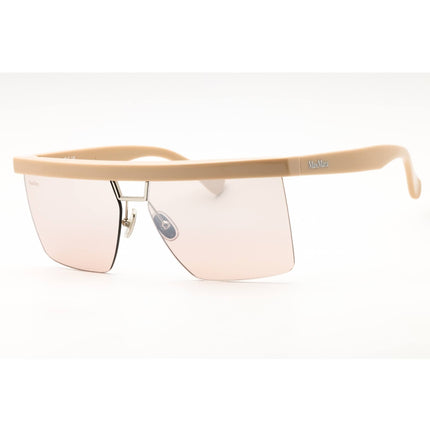 Max Mara Women's Sunglasses - Ivory Injected Propionate Pilot Half Rim | MM0072 25L ,