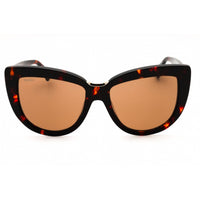 Max Mara Women's Sunglasses - Dark Havana Acetate Cat Eye Full Rim Frame | MM0076 52E ,